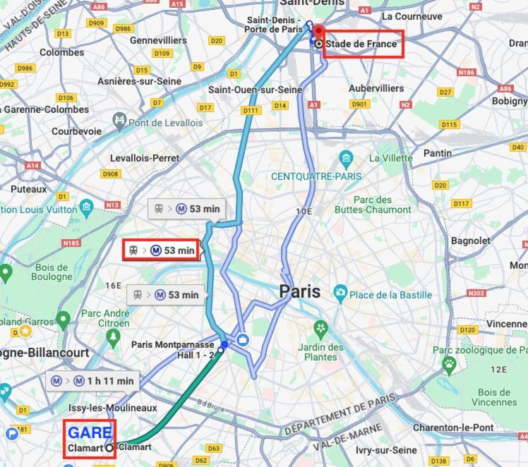 2 Pieces Lumineux Aux Portes De Paris كلامار المظهر الخارجي الصورة
